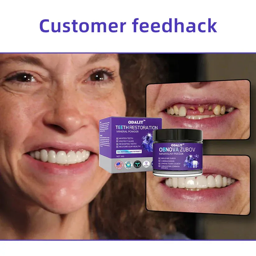ODALIT&trade; TeethRestoration Mineral Powder🦷Obtain American Dental Association (ADA) Certification (Treats periodontitis and mouth ulcers, prevents tooth loss, and repairs gum recession）
