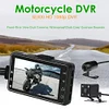 SE300 Motorcycle DVR Front+Rear View Motorcycle Dash Cam Video Recorder