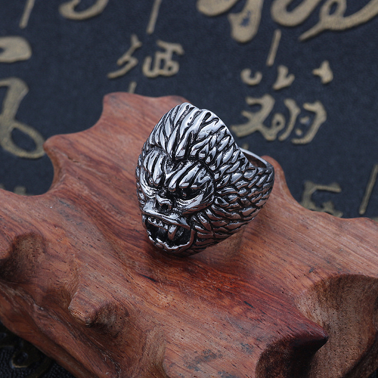 Men's Personalized Gorilla Ring
