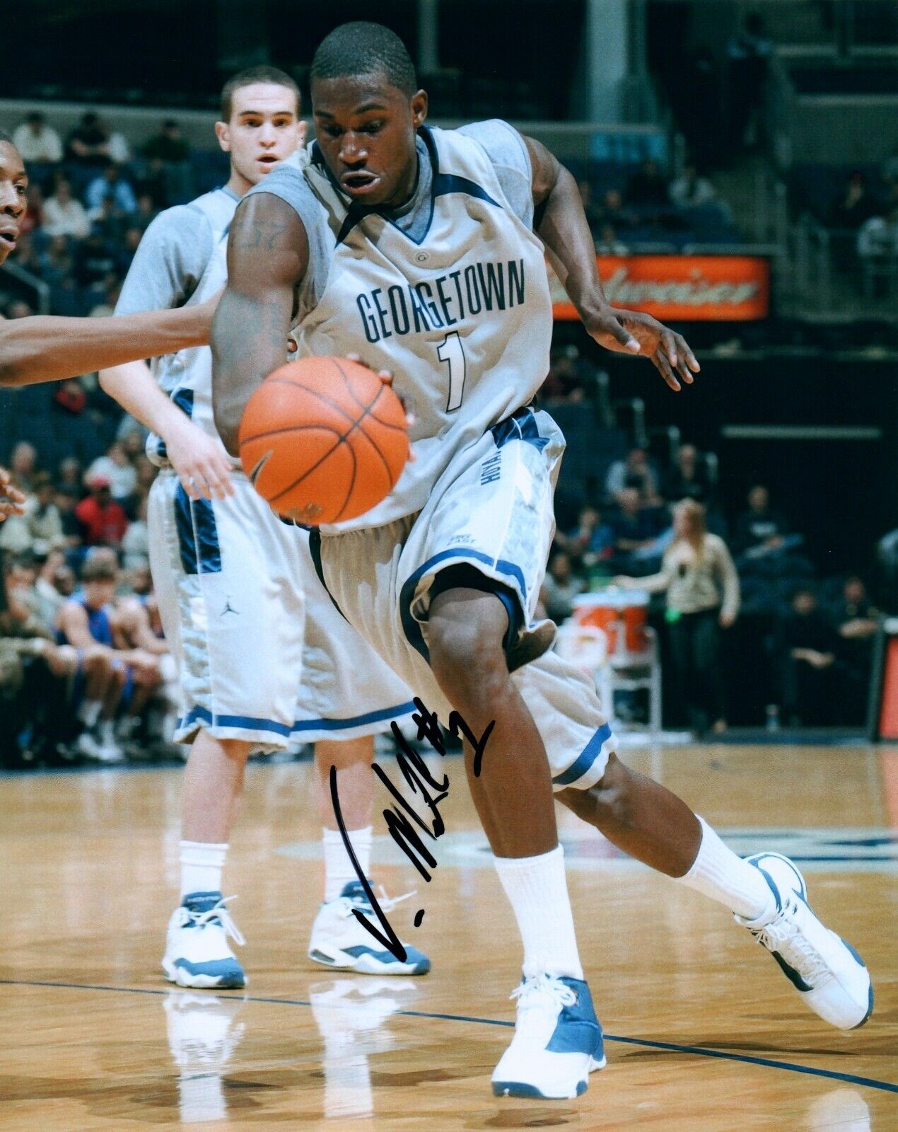 Vernon Macklin Georgetown Hoyas Signed Autographed 8x10 Photo Poster painting COA 3