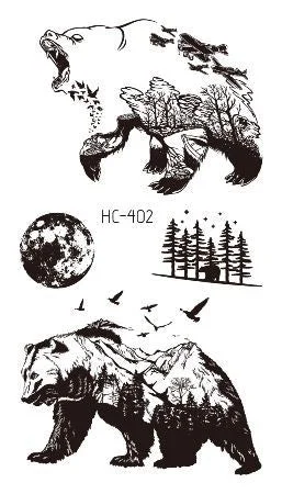 Small Sexy Lips Leaf Black Cartoon Temporary Tattoo Cute Star Tattoo Sticker Love Women Body Finger Art Waterproof Tatoo