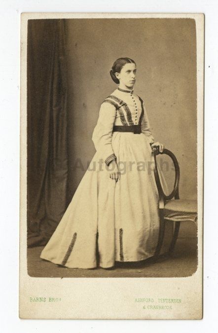 19th Century Fashion - 19th Century Carte-de-visite Photo Poster painting - Ashford, England