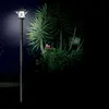 1.5m 2 in 1 Solar Lamp Post Light Decorative Floor Lamp for Front and Back Doors