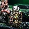 Medusa luminous heavy armor windproof kerosene lighter is a personalized gift for friends