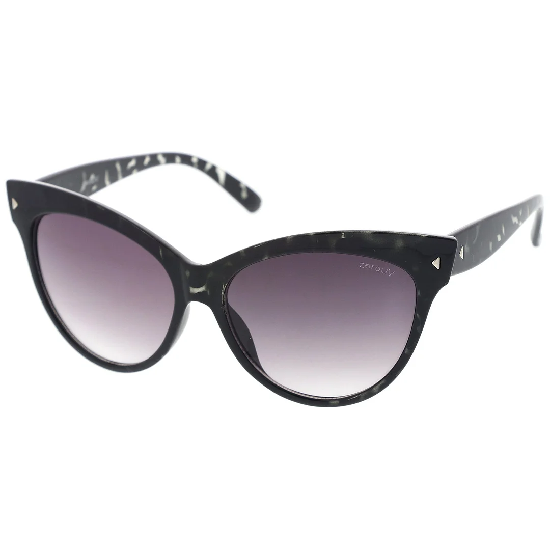 Women's Mod Oversize Horn Rimmed Cat Eye glasses 52mm