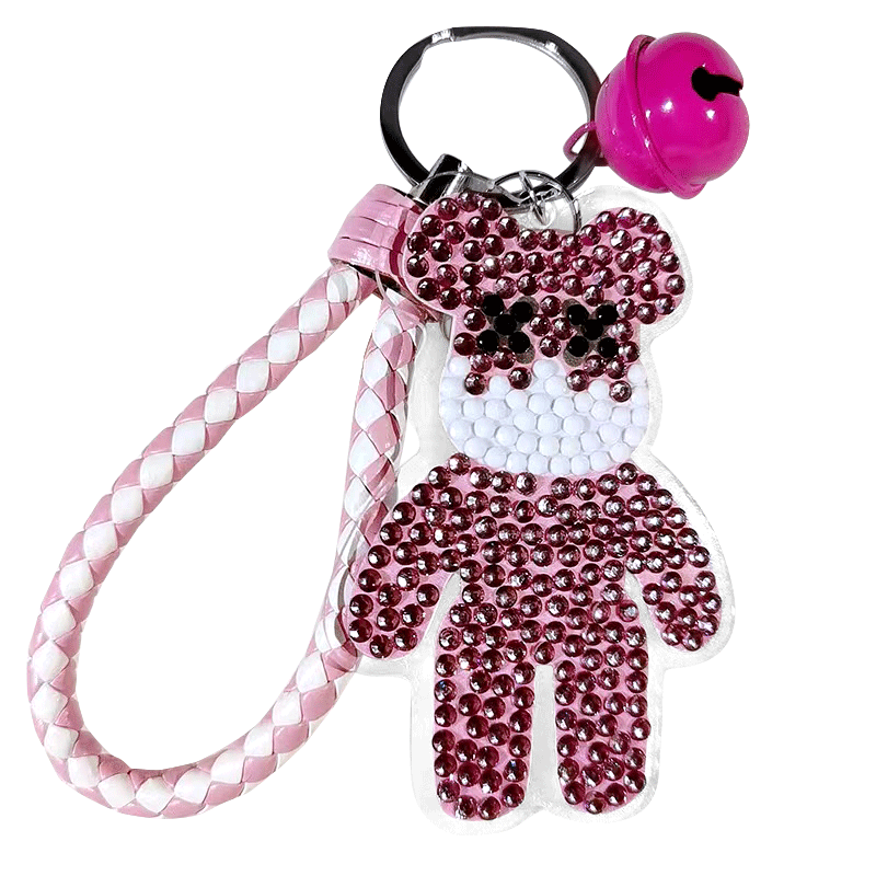 DIY Diamond Painting Keychain | Bearbrick
