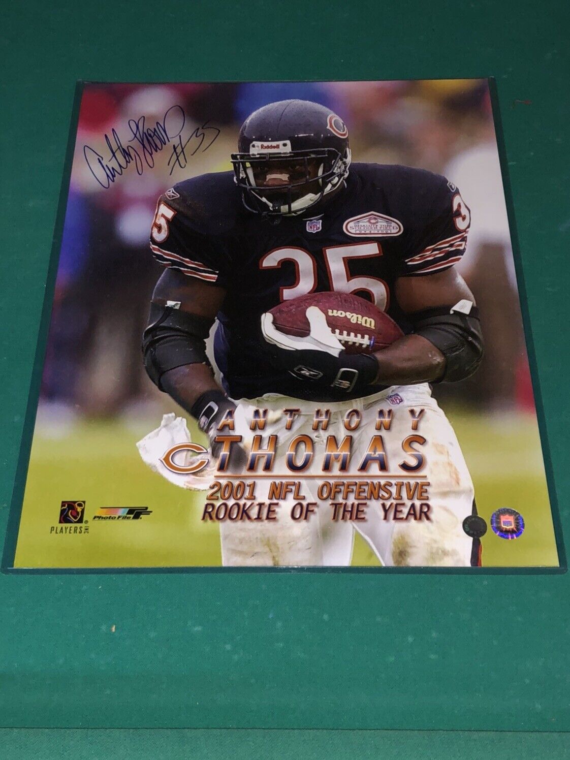 Anthony Thomas signed Chicago Bears 16x20 Photo Poster painting Schwartz