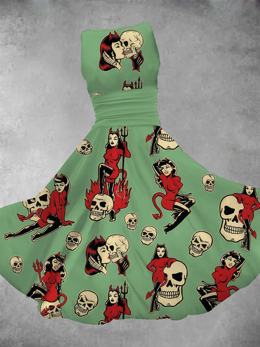 Women's Halloween Girl's Maxi Dress