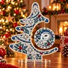 DIY Pearl Diamond Painting Acrylic Stand, Christmas Tabletop Decoration, Special Shaped Diamond Art Craft Kit for Home Decor