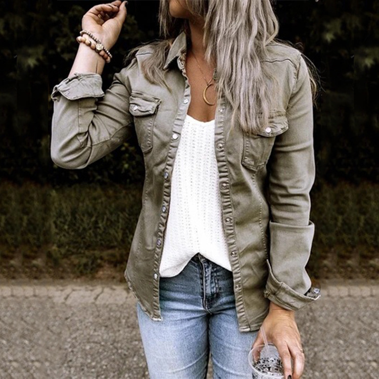 Casual Denim Short Jacket wearshes