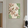 DIY Pearl Painting Flowers and Birds for Home Wall Decor with Frame(40x30cm)
