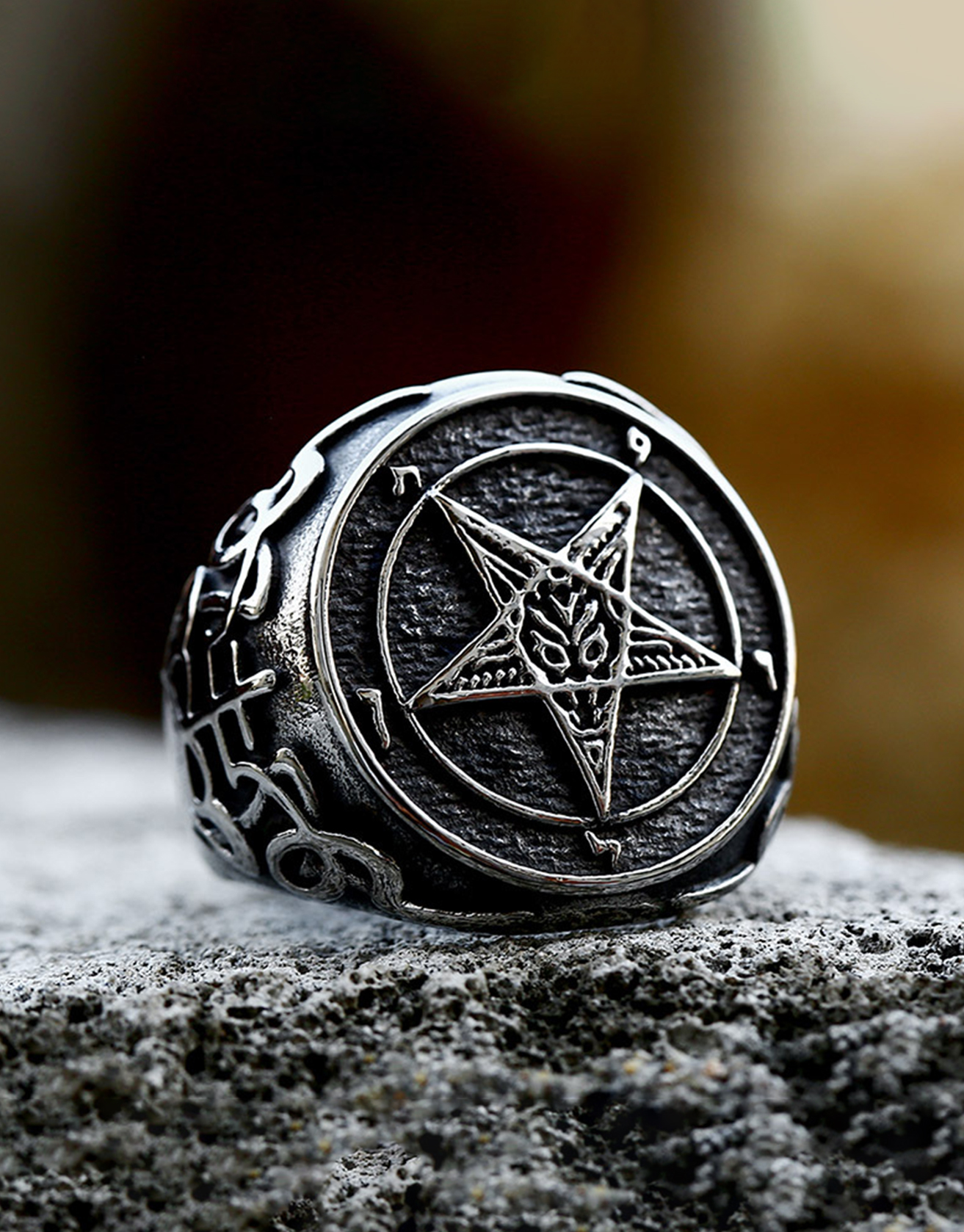 Satan Star Symbol Ring / TECHWEAR CLUB / Techwear