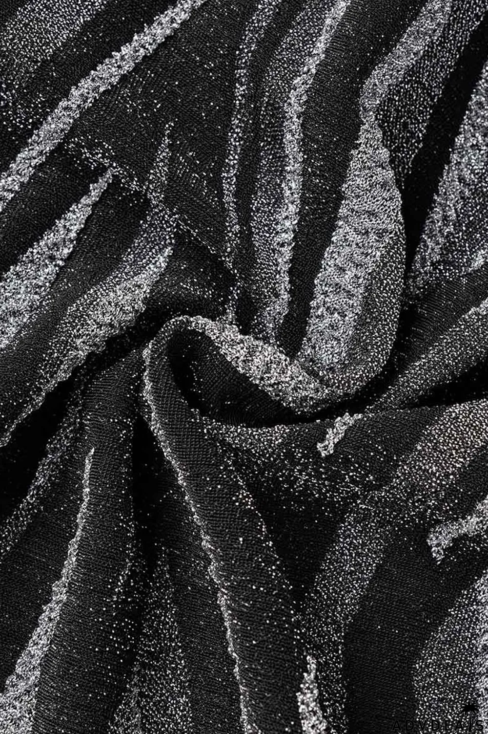 Black Sexy Print Bandage Patchwork V Neck Long Sleeve Two Pieces