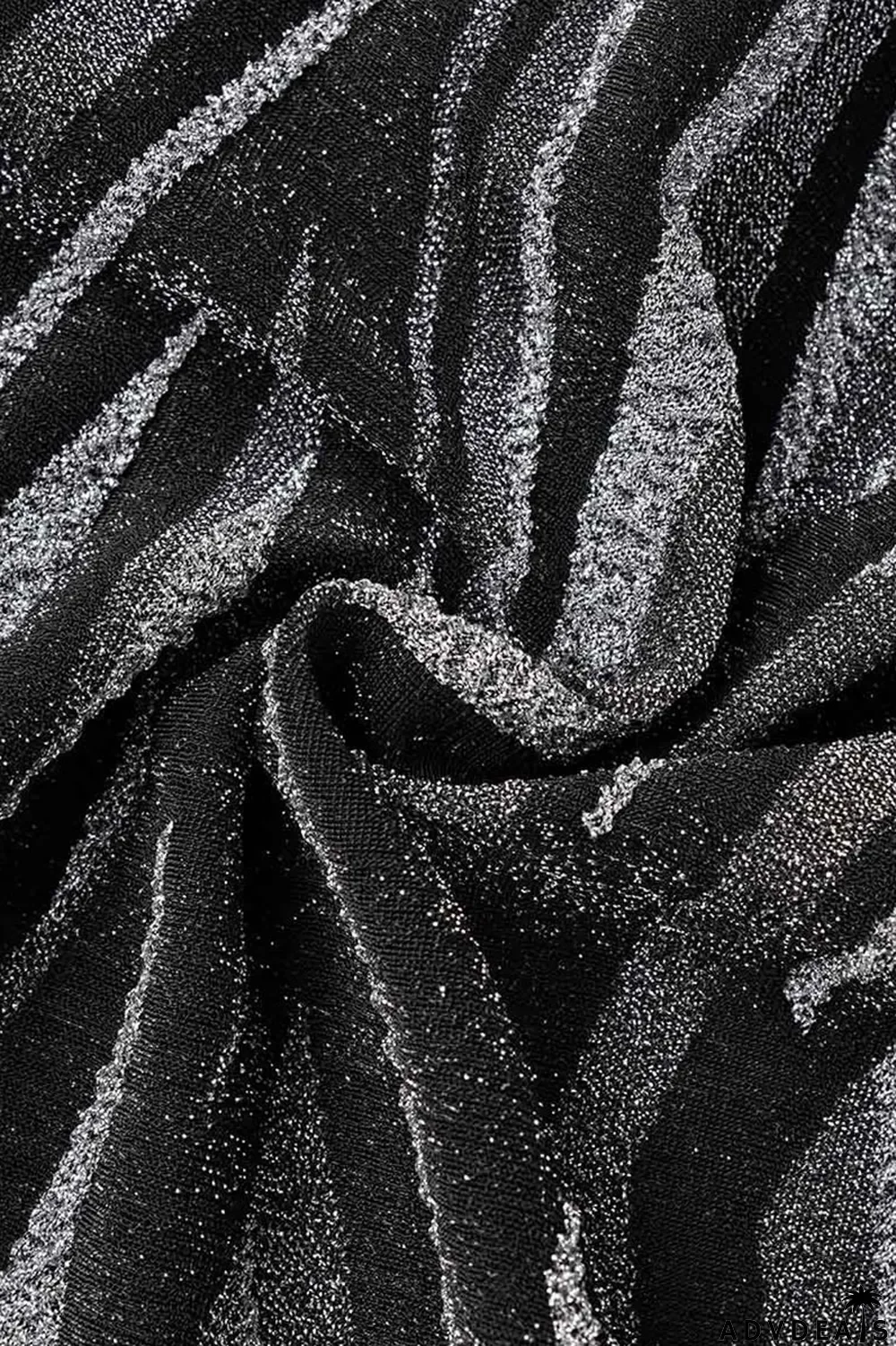 Black Sexy Print Bandage Patchwork V Neck Long Sleeve Two Pieces