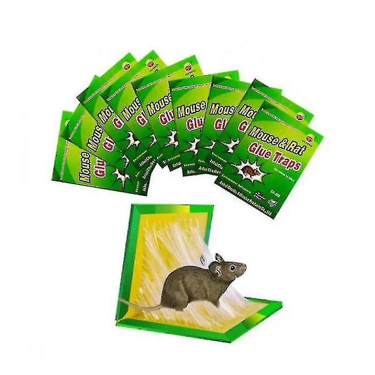 Suxm Sticky Mouse Board Mouse Trap Sticky Board, Strong Stickiness, Mouse Trap (6 Pieces,green )