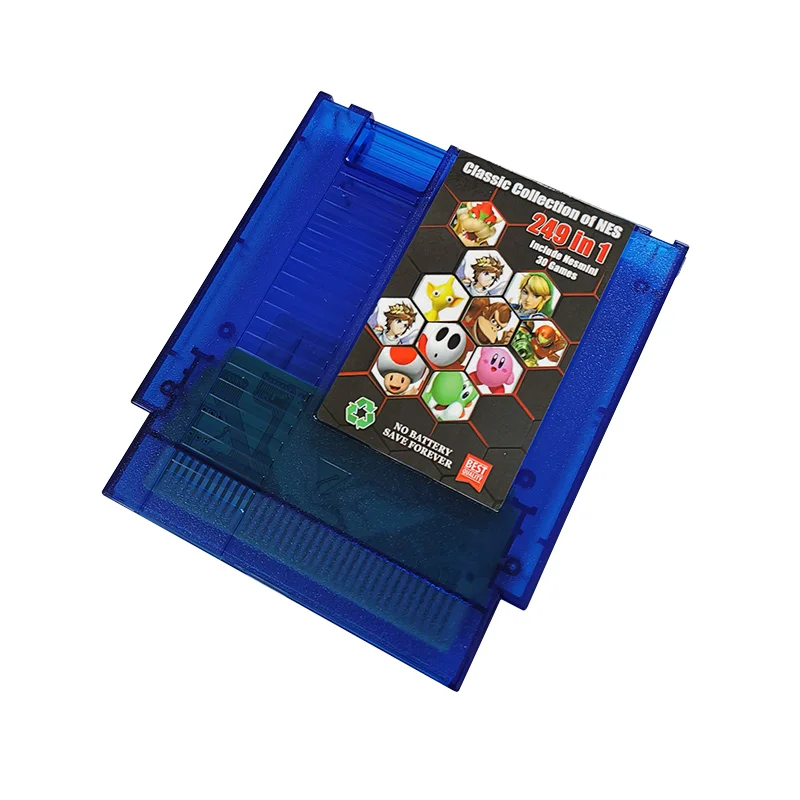 8 Bit Game Card - Super 249 in 1 Collection NES Cartridge Multicart for Classic NES Game Console | US And EUR Region Free
