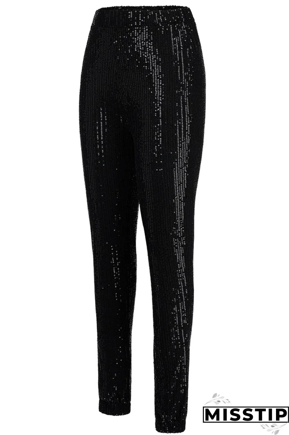 Grey Casual Solid Regular High Waist Straight Bottoms