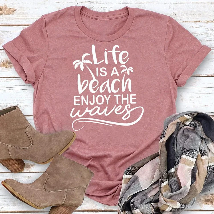 Enjoy the waves Summer life T-shirt Tee - 02252