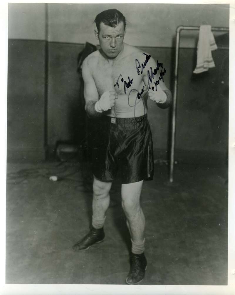 Jack Sharkey Jsa Cert Autograph Vintage 8x10 Photo Poster painting Authentic Signed