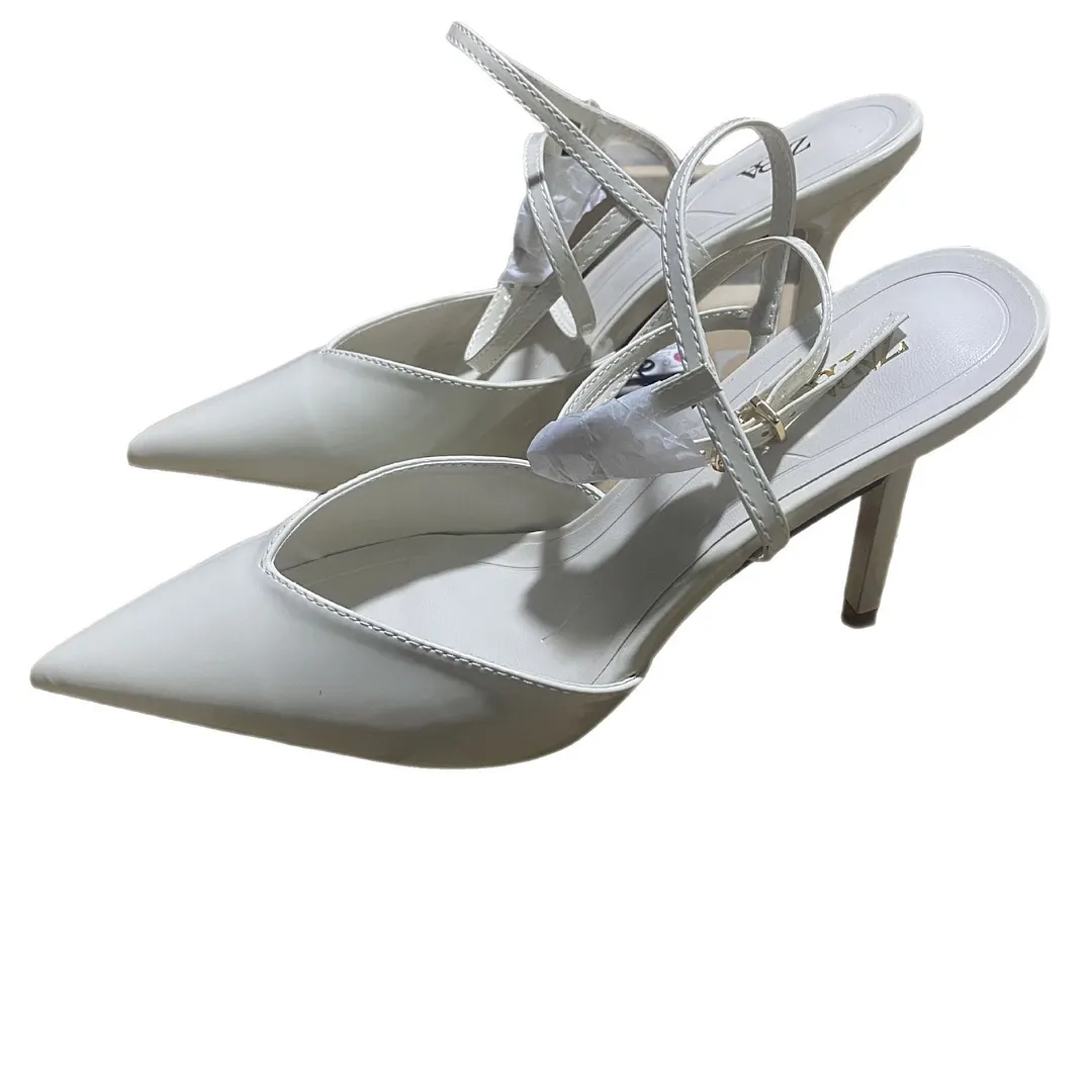 Breakj Breakj Home 2025 New Sandals Women Soft Leather 2025 Summer New Bag Head Heel And Back Empty Single Shoes French