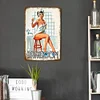 Pin Up Bathroom Girl - Vintage Metal Signs(12*16Inch)-Pin-up-girls
