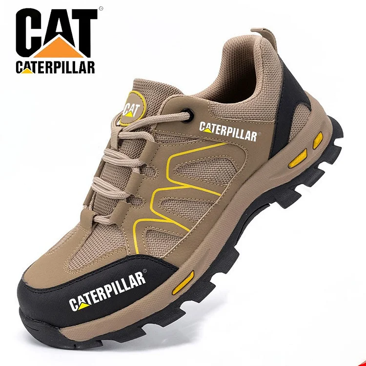 Pánska pracovná a turistická obuv Caterpillar odolná voči nárazom a prepichnutiu s hrubou podrážkou