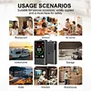 3-in-1 Carbon Monoxide Detector Rechargeable CO Detector Temp Humidity Monitor