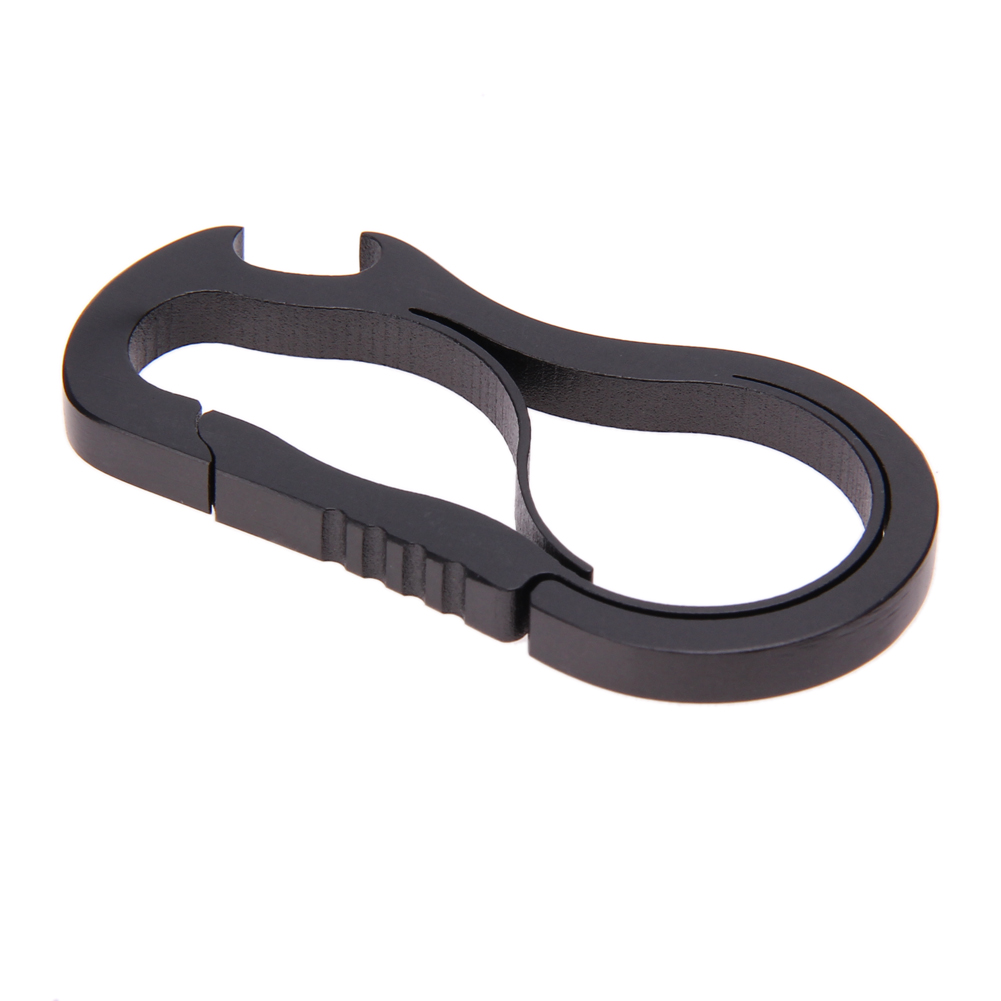 

Metal Fast Buckle Outdoor Keychain EDC Equipment Titanium Alloy Carabiner, Silver, 501 Original