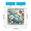 Butterfly Flower - Crystal Rhinestone Diamond Painting