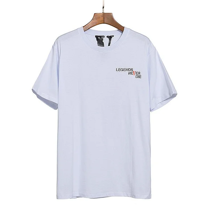 Vlone Spring and Summer Letters Men's and Women's round Neck Short Sleeve Tshirt