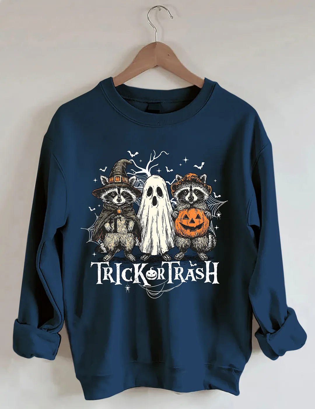 Boo Ghost Racoon Feral Sweatshirt