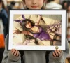 A3 & 4K Size Asking Hug Tifa Lockheart Decorative Painting - (FF7) Final Fantasy VII Decoration Painting - HuangGua Studio