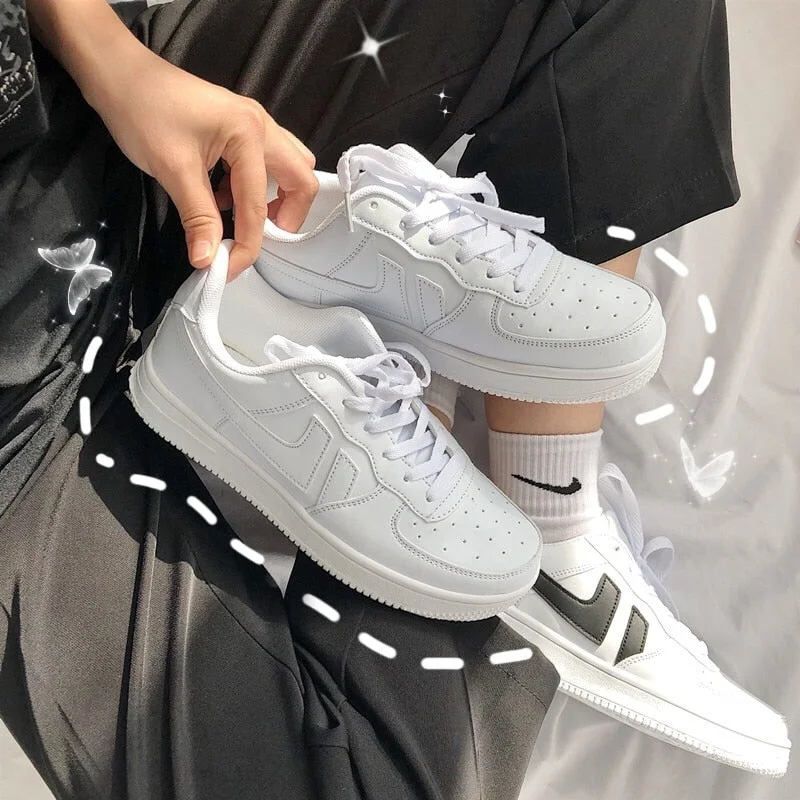 Flat Platform Shoes Plus Size 43 44 Skate Shoes Macarone Candy Woman Ins leisure New Chic Women Tide Low Top Sneakers Streetwear