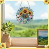 Sunflower Jar Sign DIY Diamond Painting Pendant Single Side Rhinestone