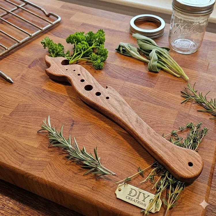 Wooden Kitchen Tool Template Set & Finished Pieces