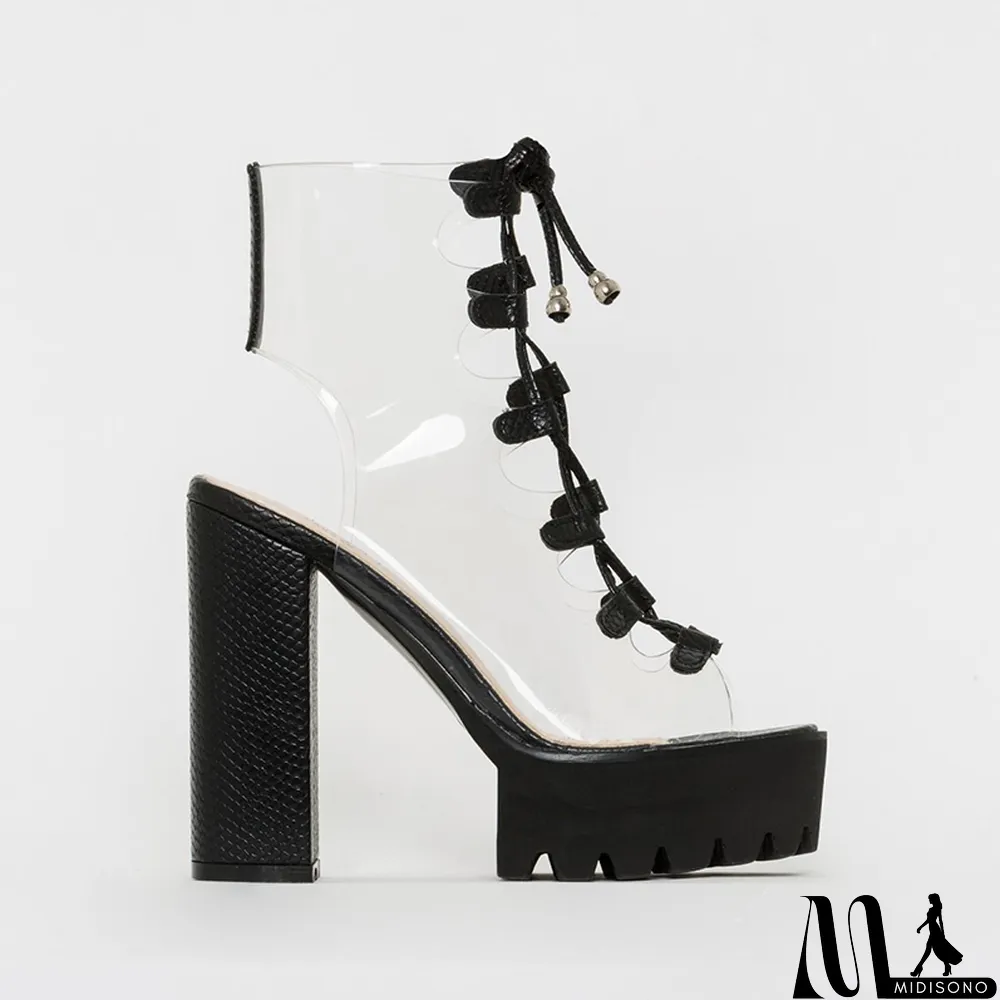 MidiSono - White Sexy Street Split Joint Frenulum Opend Out Door Shoes