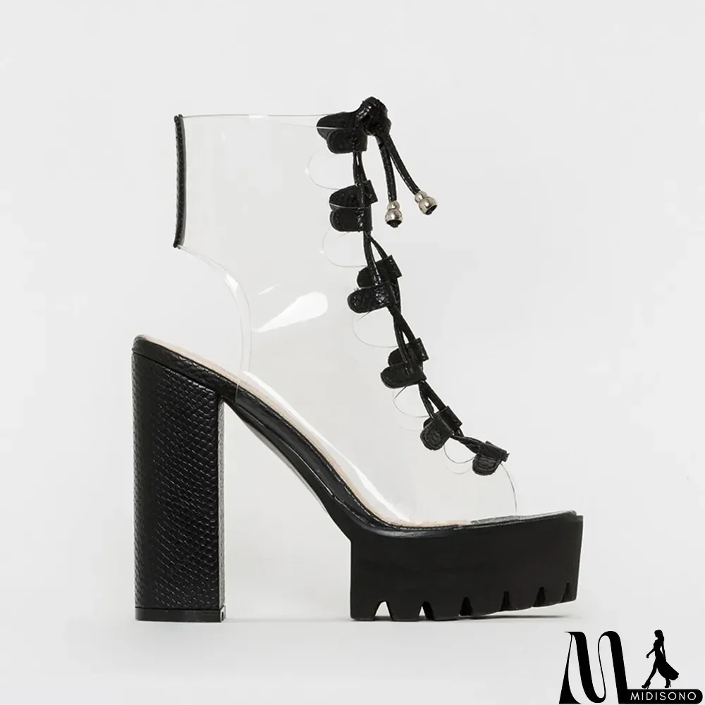 MidiSono - White Sexy Street Split Joint Frenulum Opend Out Door Shoes