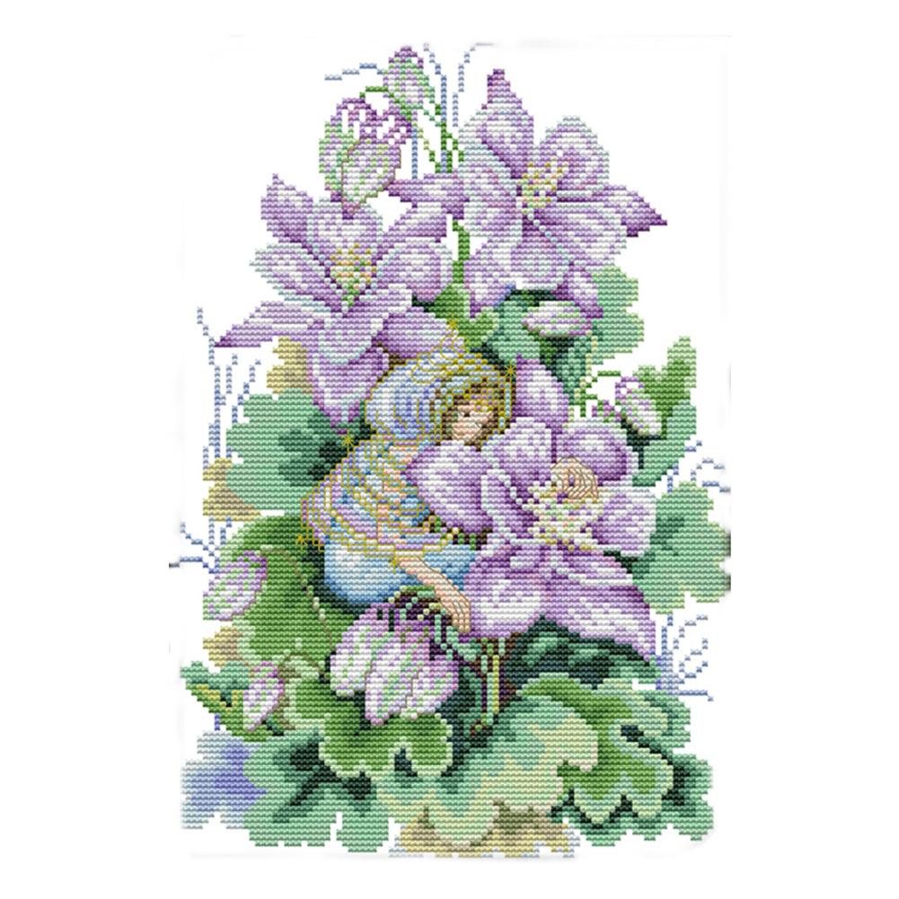 

Magnolia Wizard - 14CT Stamped Cross Stitch - 33*22CM, 501 Original