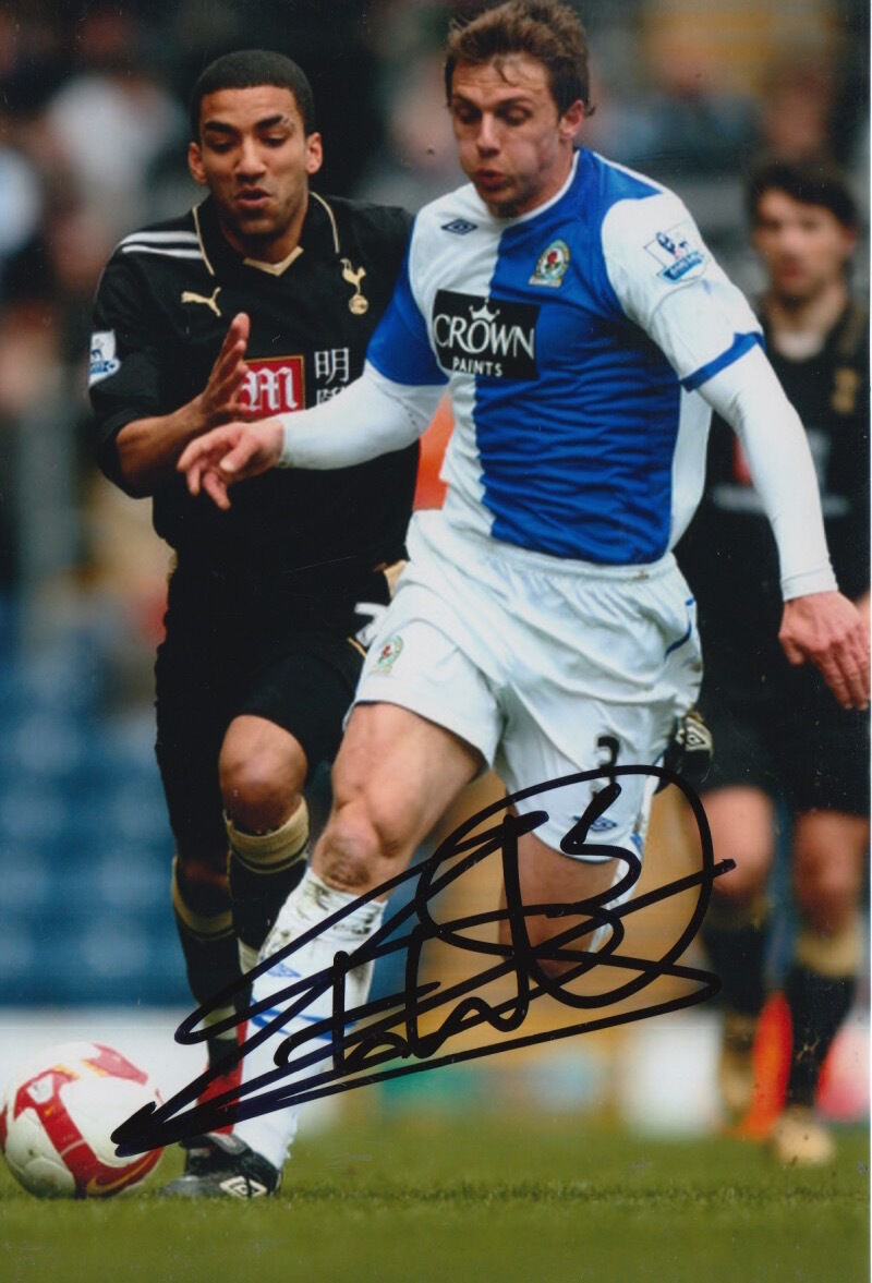 BLACKBURN ROVERS HAND SIGNED STEPHEN WARNOCK 6X4 Photo Poster painting 1.