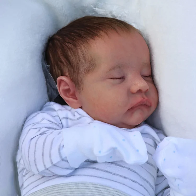 [Heartbeat & Sound] 20'' Adorable Reborn Lover Newborn Weighted Baby Doll Boy Named Eliga Rebornartdoll® RSAW-Rebornartdoll®