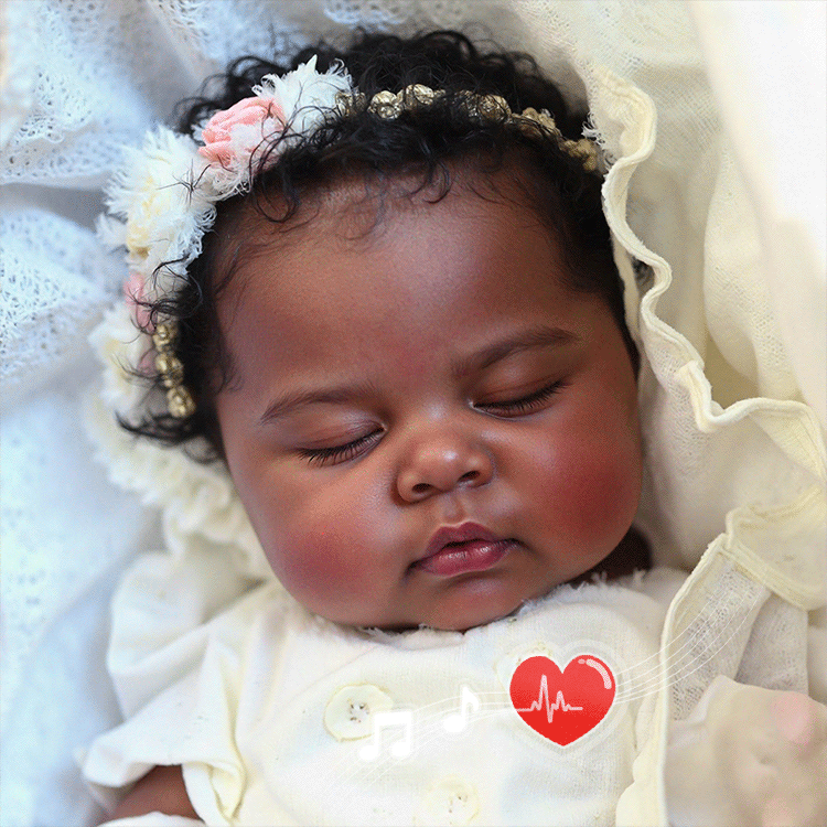 [New Series 2025] 20'' Super Lovely African American Cloth Body Reborn Baby Girl Doll Named Yersser