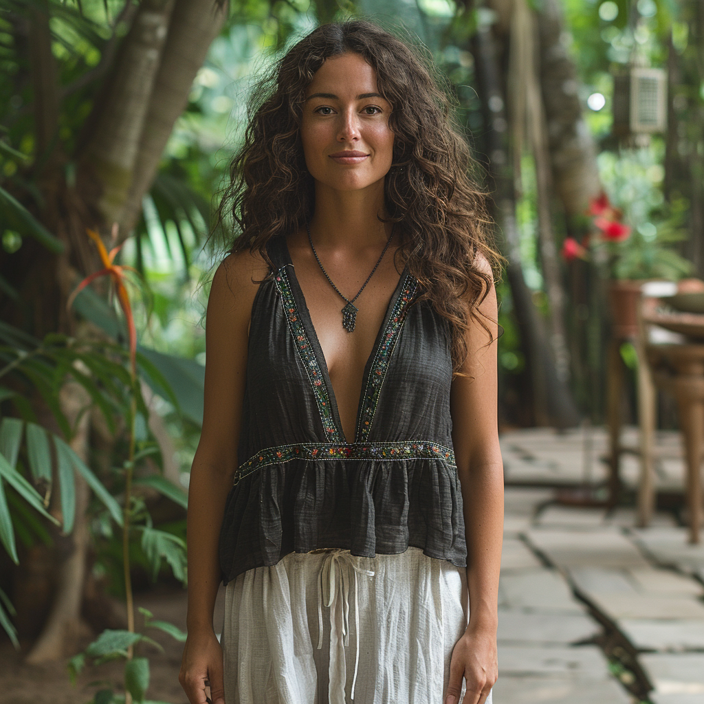 Simple V-neck Sleeveless Shirt, Comfortable And Breathable Linen Top