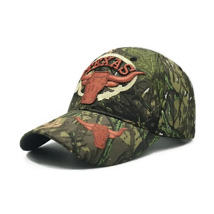 Camouflage Female Men Animal Flag Embroidered Baseball Cap Practical Truck Driver Cap Adjustable Visor Cap Women Mens Hat
