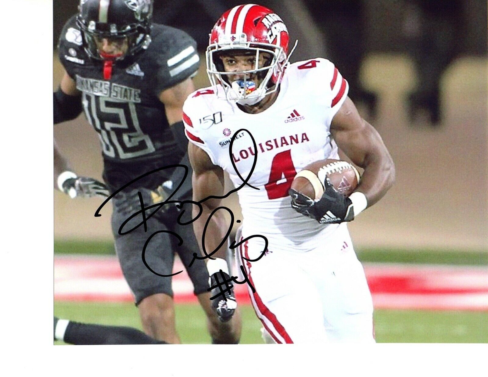 Raymond Calais Louisiana-Lafayette Cajuns signed autograph 8x10 football Photo Poster painting