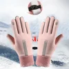 Gants imperm&eacute;ables antid&eacute;rapants r&eacute;sistants au froid pour &eacute;cran tactile