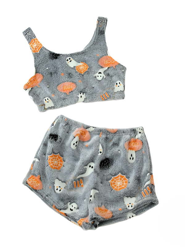 Gothic Halloween Spooky Pajama Set