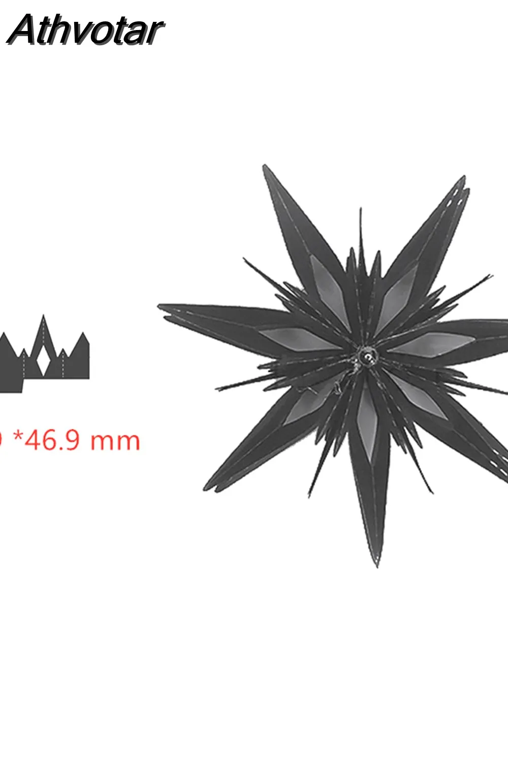 Athvotar styles 3D Folded Stars Creative Metal Cutting Dies for DIY Scrapbooking Paper Cards Crafts Making 2023 New