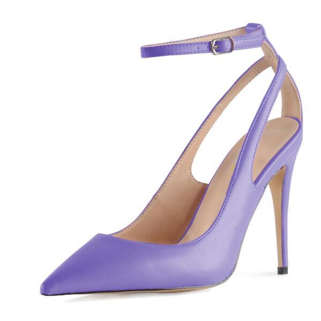 TAAFO Women's High Heels Open Heels Pointed Toe Pumps Women's Shoes