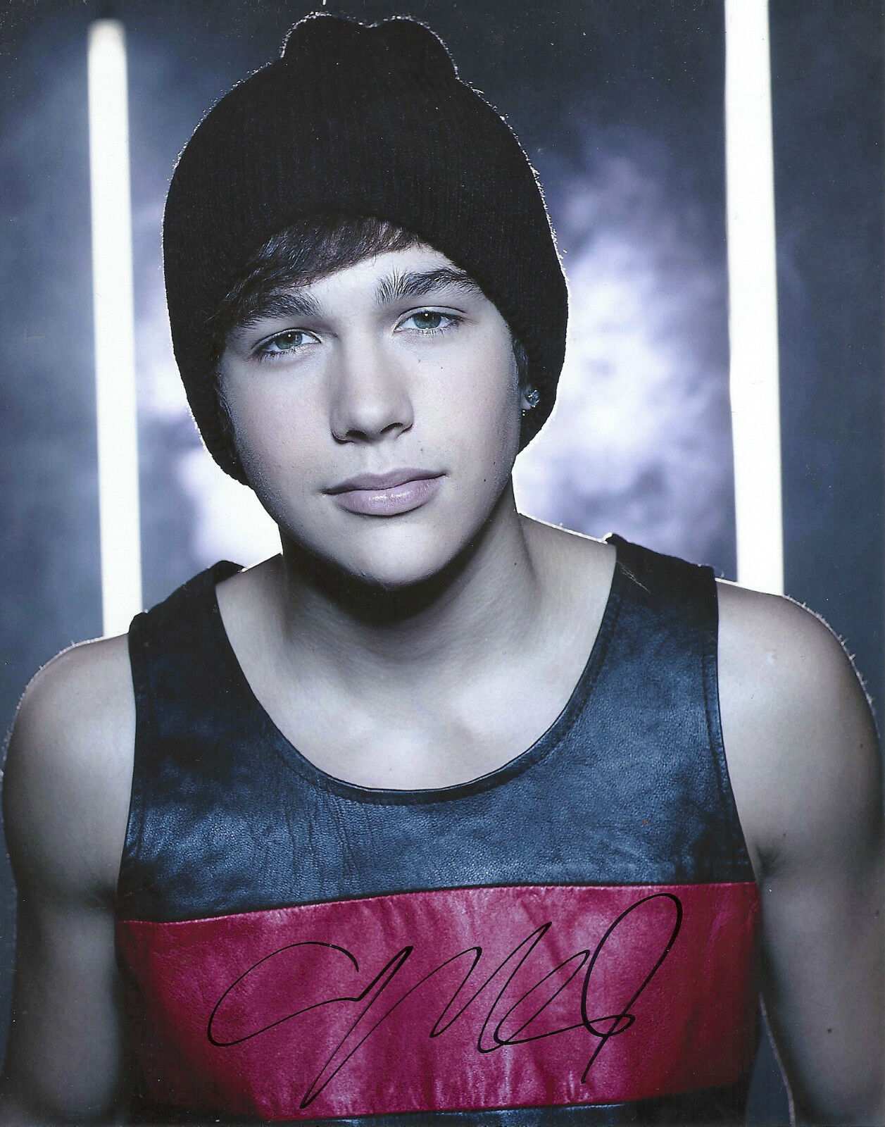 AUSTIN MAHONE 'SAY SOMETHING' SIGNED 8X10 PICTURE *COA