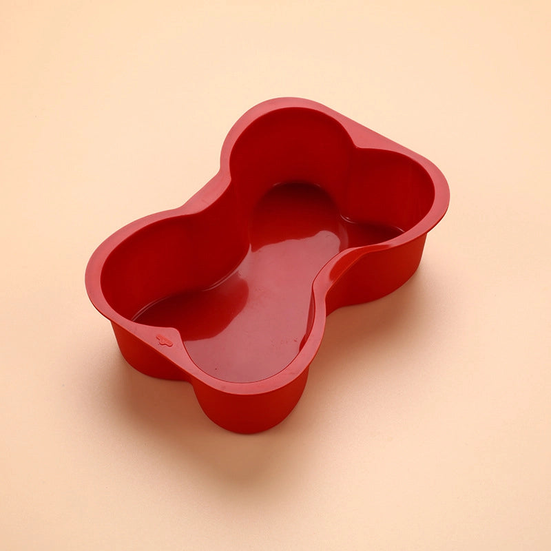 Silicone Baking Bone Cake Mold Creative Pet Silicone Cake Mold DIY Baking Tool Bone Mold